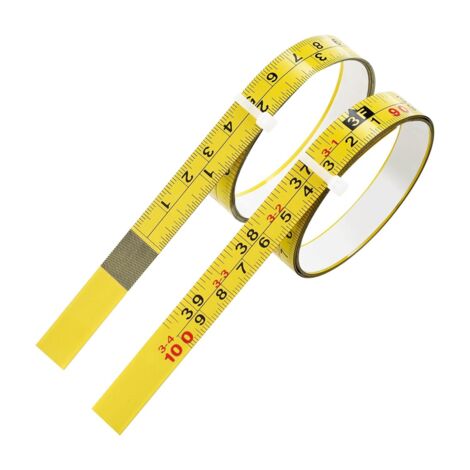 2 Packs Steel Self-Adhesive Measuring Tape, Right to Left Reading 100cm ...