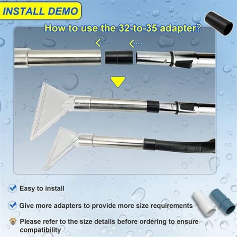 Extractor Hand Wand with Clear Head for Upholstery & Carpet Cleaning,Car Detailing Vacuum Portable Extractors A