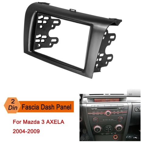 2DIN Car Stereo Radio DVD Fascia Fascias Dash Panel Plate Trim Kit Frame Cover for 3 AXELA 2004-2007 2008 2009