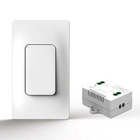 Self Powered Wireless Light Switch and Receiver Kit Remote Control Wall Lighting Fixtures