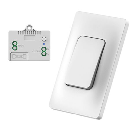 Self Powered Wireless Light Switch and Receiver Kit Remote Control Wall Lighting Fixtures