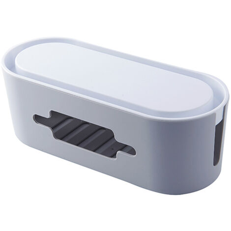 Cable Management Box - Stylish Cord Organizer Hides Power Strip and Keeps Cords Untangled Surge Protector Cover