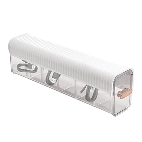 Multi Functional Storage Box, Punch Free Multifunctional Storage Box, Clear Wall Mounted Drawer Organizer-White
