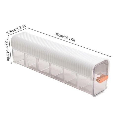 Multi Functional Storage Box, Punch Free Multifunctional Storage Box, Clear Wall Mounted Drawer Organizer-White