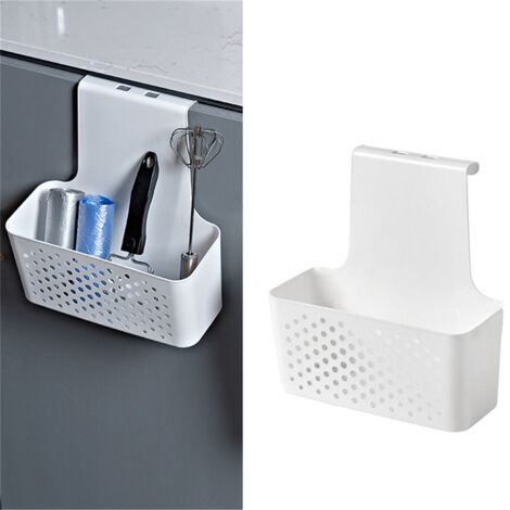 1PCS Wall-Mounted Household Trash Can Kitchen Cabinet Door Hanging Basket Storage Boxes