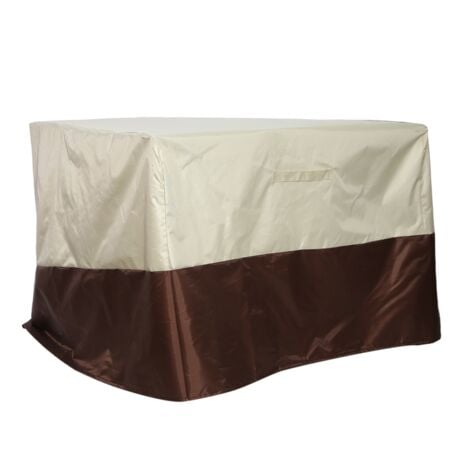 Chairs Covers Waterproof Stackable Balcony Chair Cover Outdoor Furniture Thick Fits 31 X 38 35 Inches (Beige)