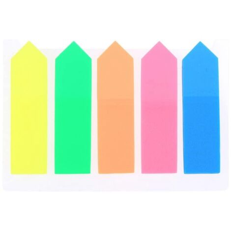 100Pcs Sticky Note Marker Label for School and Office Colored Small ...