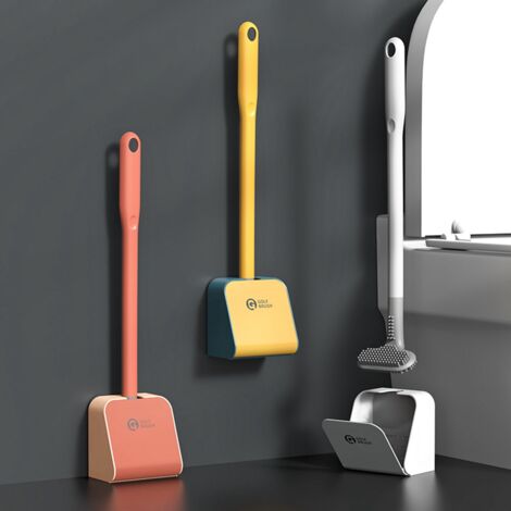 Silicone Brush Golf Toilet Long Handle No Dead-End Cleaning Home Tool -2