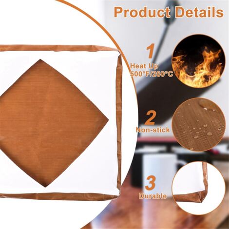2Pcs Wrap Cover for Heat , Platen 15X15 Inch Resistant Reusable