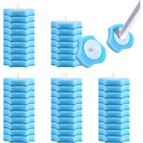 Disposable Toilet Cleaning System Flushable Refill Fresh Brush Refills - 48