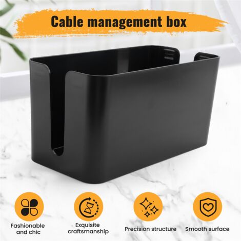 Cable Management Box Cord Organizer Power Strip Surge Protector Cover TV for Home Office