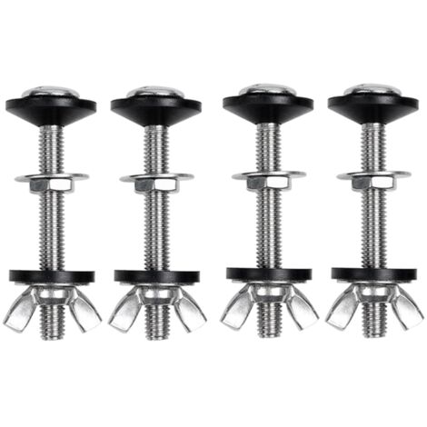 Shusmda Toilet Tank To Bowl Kit - 2 Pack Steel Bolts With Double Gaskets For Toilet Repair