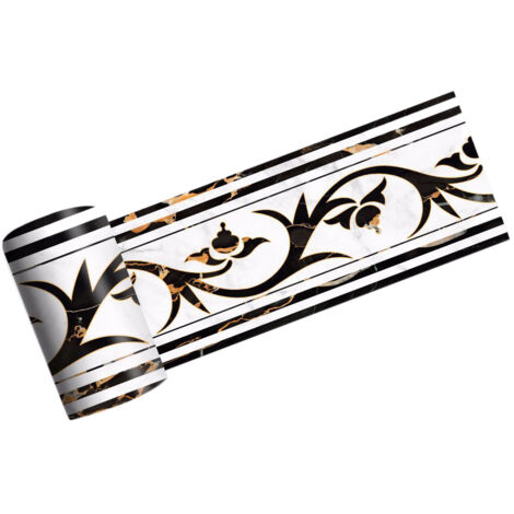 2M Stickers, Side Tile Ancient Greek Style Bathroom Kitchen Restaurant Wall Stairs Floor Border Wall Stickers Decoration