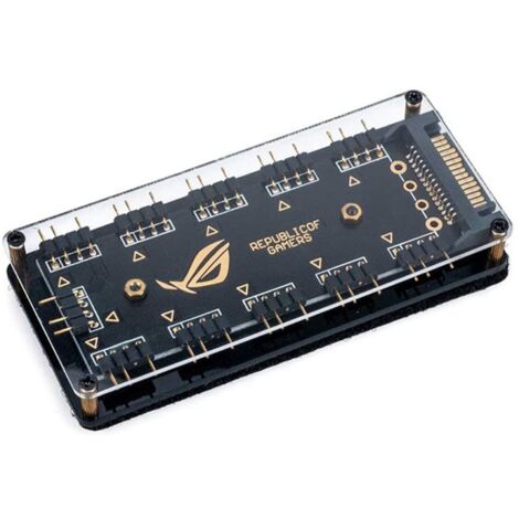 2X 5V 3Pin RGB LED Splitter 10 Ports Hub Extension Cable 50CM 3Pin ...