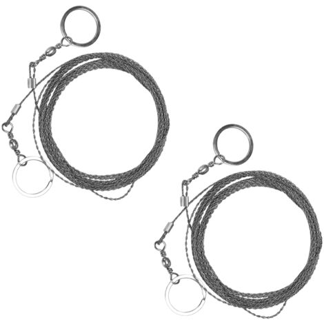 2X Outdoor Hand-drawn Rope Saw 304 Stainless Steel Camping Rescue ...