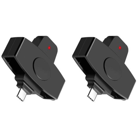 2X CSCR3 Smart Card Reader Bank Tax Declaration Type C SIM/IC ID Reader