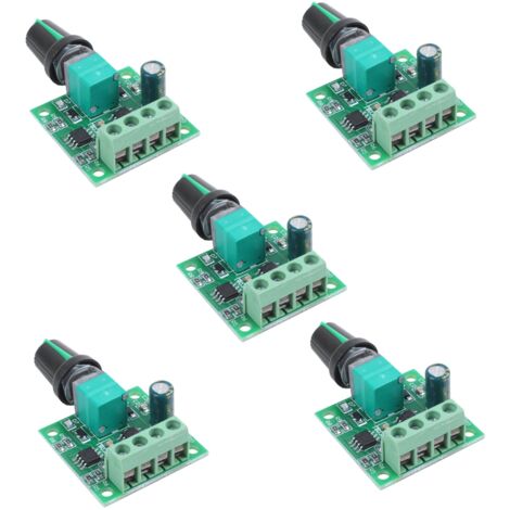 PWM DC Motor Speed Controller – 2A, 30W, Adjustable 1.8–15V For 6V/12V Motors – 2 Pack 8 thumbnail image