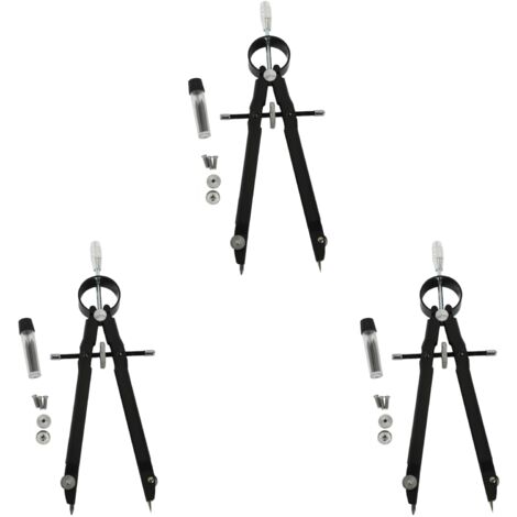 3X Professional Compass, Geometry Set with Lock, Math and Precision ...