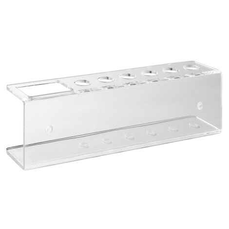 3X Acrylic Dry Erase Marker Holder Wall Mounted, Clear Eraser Organizer 6 Slots for School Office