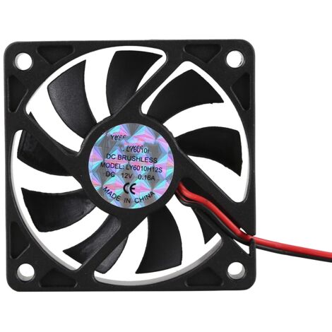 DC 12V 0.16A 60mm 2 Pin Desktop PC Case Cooling Fan