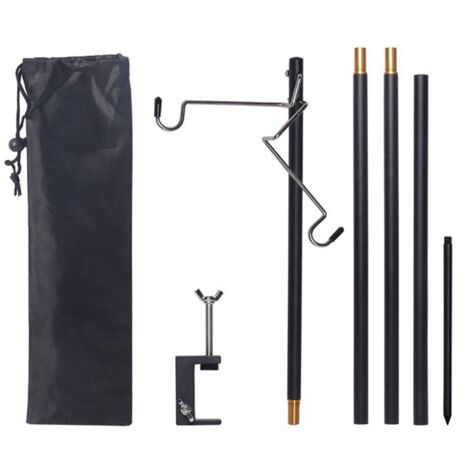 Detachable Camping Lantern Lamp Holder Portable Storage Rack Hook Table ...