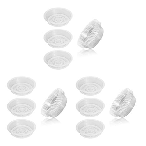 30 Pieces 8 Inch Clear Plastic Plant Saucer Drip Trays for Indoor and  Outdoor Plants Succulent Flower Planter Pot