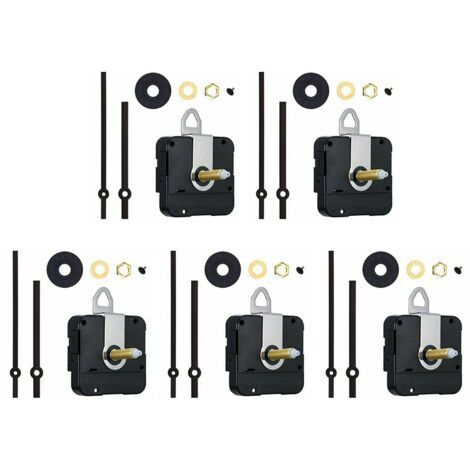 5X Quartz Clock Movement Mechanism Long Shaft 31mm DIY Repair Kit ...