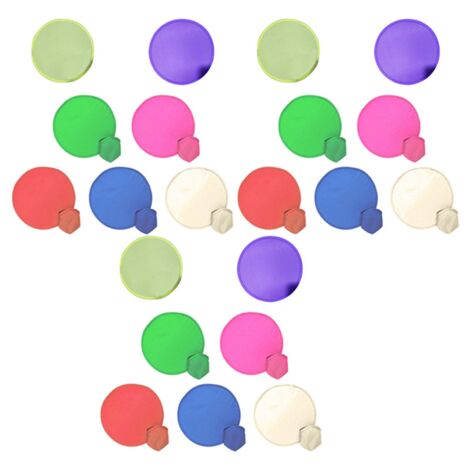 3X Green Foldable Round Fan