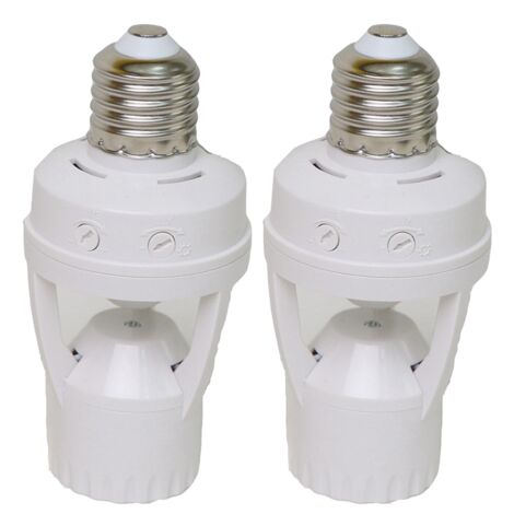 2X 360 Degree PIR Human Induction Motion Sensor LED Night Light Base ...