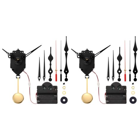2X Quartz Pendulum Clock Movement Chime Melody Mechanism with 6 Pairs ...