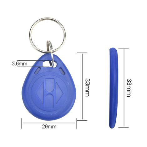 250Pcs 125Khz RFID Proximity ID Card Key Fobs Key Access Control for ...
