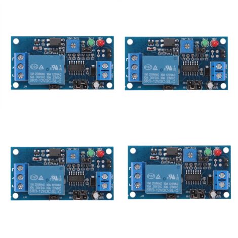 4X 12V DC Delay Relay On/Off Switch Module with Timer