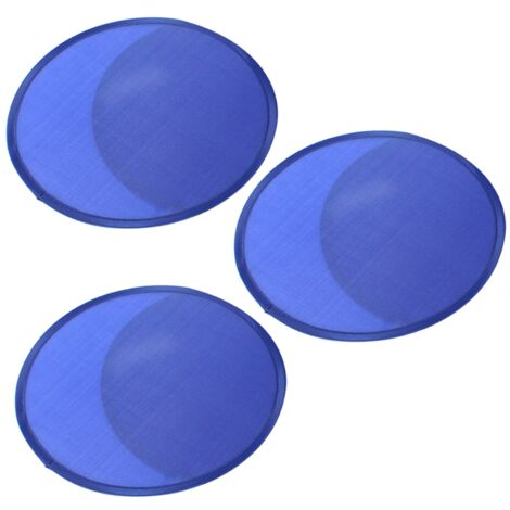 3X Blue Foldable Round Fan