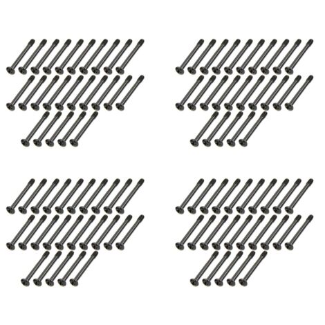 100Pcs 6-32X30Mm Round Head Extended Screws for PC Case Cooler Video ...
