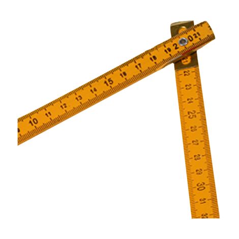 2X Portable Carpenter's Wooden Folding Ruler, 200 cm