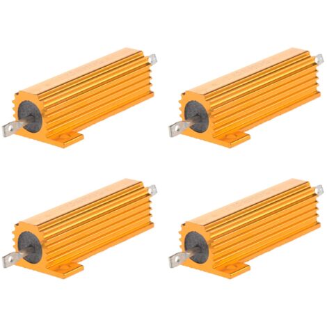 5x 50W 10K Ohm Aluminium-Gehäuse-Widerstand (5% Toleranz) – Drahtgewickelt, Schraubmontage, 41 Mm Lochabstand