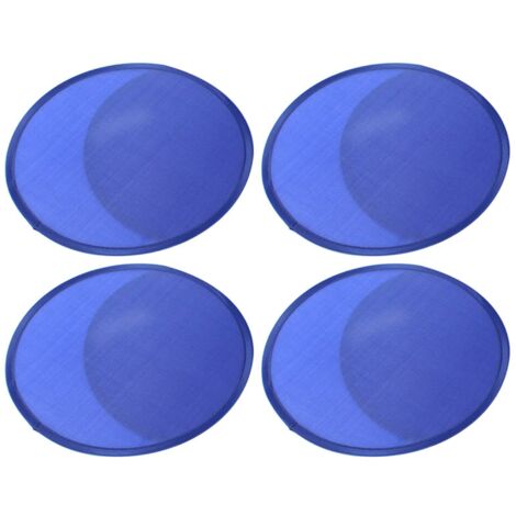 4X Blue Foldable Round Fan