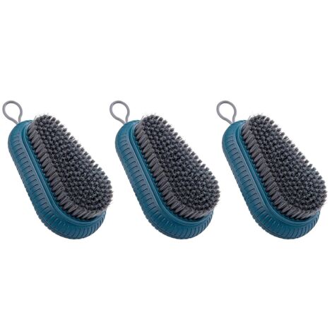 3X Scrub Brush, Scrubber for Clothes Shoes Laundry and Quality, Non-Slip Household Cleaning Brushes