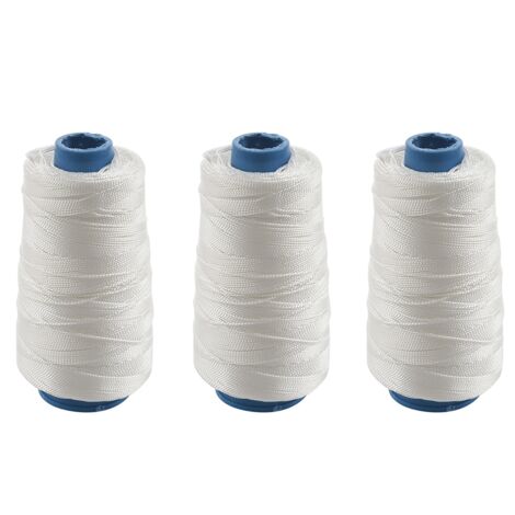String Rope Fishing Line 3psc 400M 80Lbs Twisted Nylon Bowstring Fishing Rope Sewing Kite Line ...