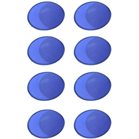 8X Blue Foldable Round Fan