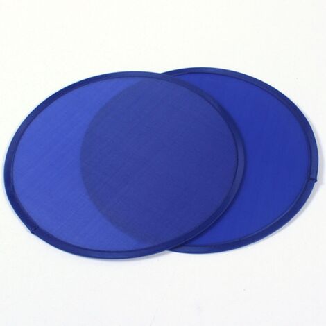 8X Blue Foldable Round Fan