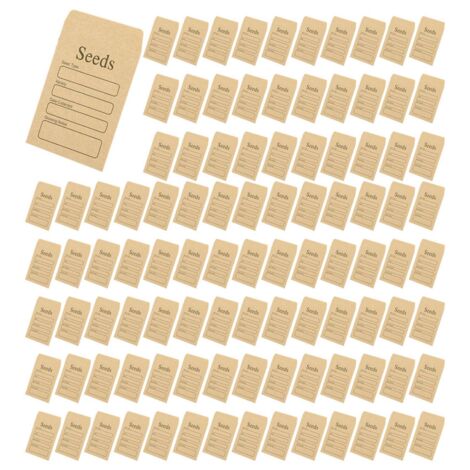 200 Seed Envelopes 3.54 x 2.36 Inch Brown Kraft Paper Seed Packets ...