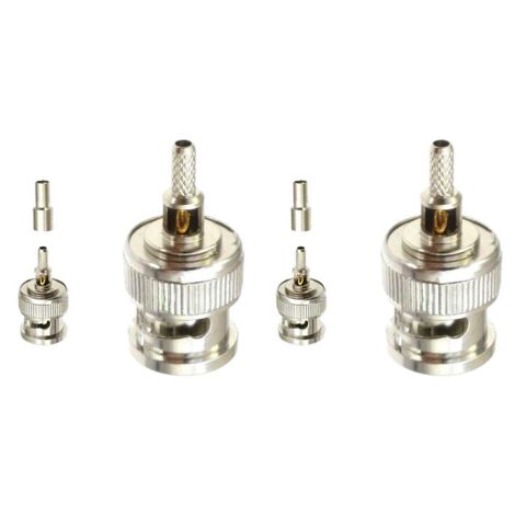 BNC Male Straight Crimp Type for RG316, RG174, LMR100 Cable, For RF