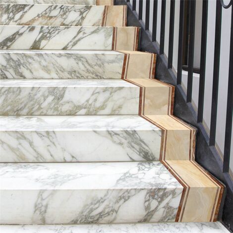 3Pcs 2M Self Adhesive, Side Sticker Line Tile Yellow Marble Kitchen Restaurant Room Staircase Floor Border Decoration Sticker