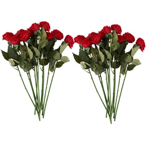 thumbnail image 2 of Real Touch Latex Rose Stem – Rust Color, 75 Cm Tall, Artificial Flower, Fresh Look 2 of 4