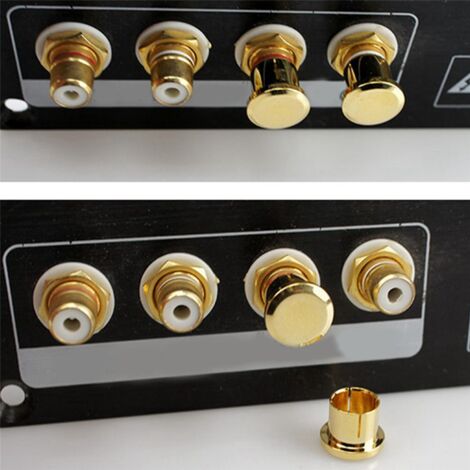 32pcs Plated or Protection Cap Plug Short Circuit Socket Phono Connector Shielding Cover