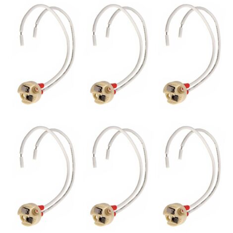 6X Mr16/Gu5.3 Main Connector Ceramic Cable Base Halogen Bulb Holder Led ...