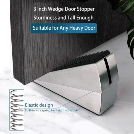 2X Door Stop, Heavy Duty Door Stop Wedge, High Stops for the Bottom ...