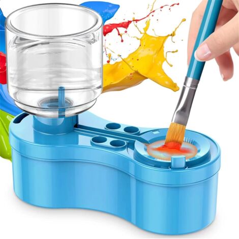 Paint Brush Cleaner Set with Drain and Holder Water Circulation Acrylic ...