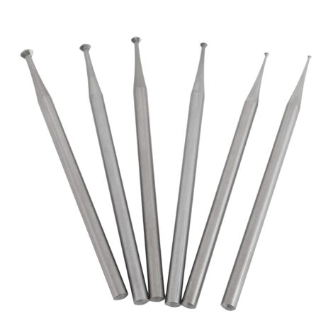 6Pcs 90º Burr Set - 3/32Inch Jewelry Making Setting Burs for Lapidary